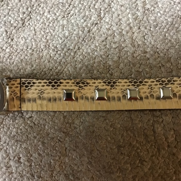Michael Kors Belt, size is 40” long”, snake print with studs - Picture 4 of 8